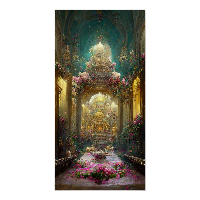 Pôster Fantasy Flowers Church - Poster (Frente)