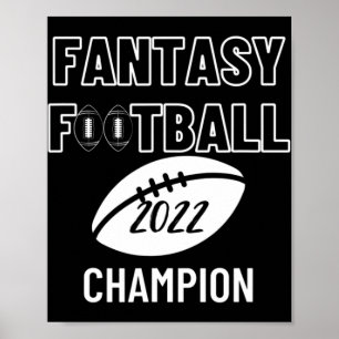 Poster Fantasy Football League Champion Winner 2022  Foot