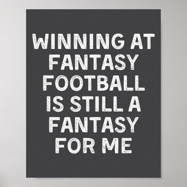 Poster Fantasy Football Loser Funny  (Frente)
