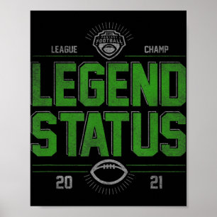 Poster Fantasy Futebol League Champ Legend Status