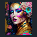 Poster Fantasy Glam Mulher Pop Art<br><div class="desc">Fantasia,  Sci-fi e arte horrorosa do Lunário.</div>