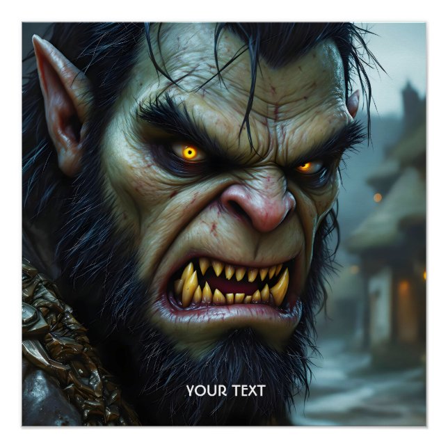 Pôster Fantasy - Grande Guerreiro Forte (Frente)