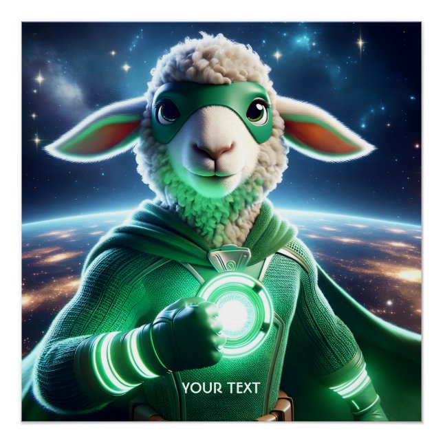 Pôster Fantasy Green Super Lamb (Frente)