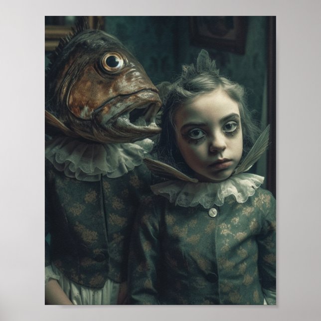 Poster Fantasy Horror Fish Twins (Frente)