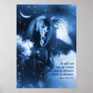 Poster Fantasy Horse Edgar Allan Poe