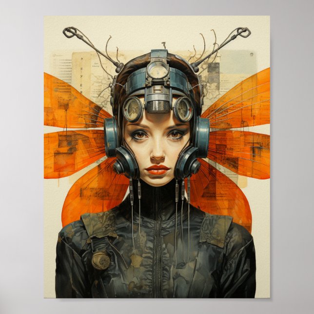 Poster Fantasy Insect Mulher (Frente)