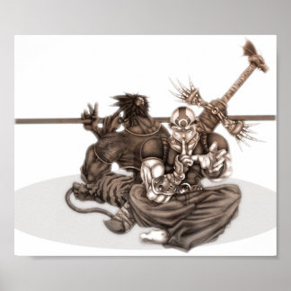 Poster Fantasy Manga Warriors