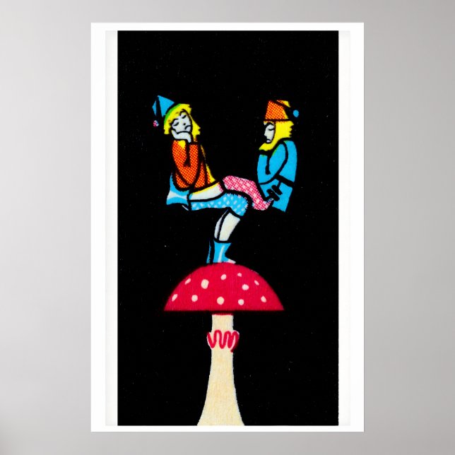 Poster Fantasy Matchbox Print, Balancing Gnomes on (Frente)