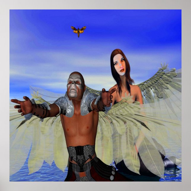 Pôster Fantasy Moth Hunters (Frente)