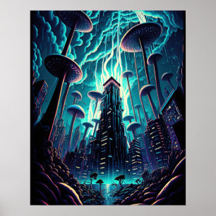 Poster Fantasy Mushroom