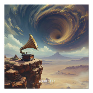 Pôster Fantasy Música Bonita Do Deserto