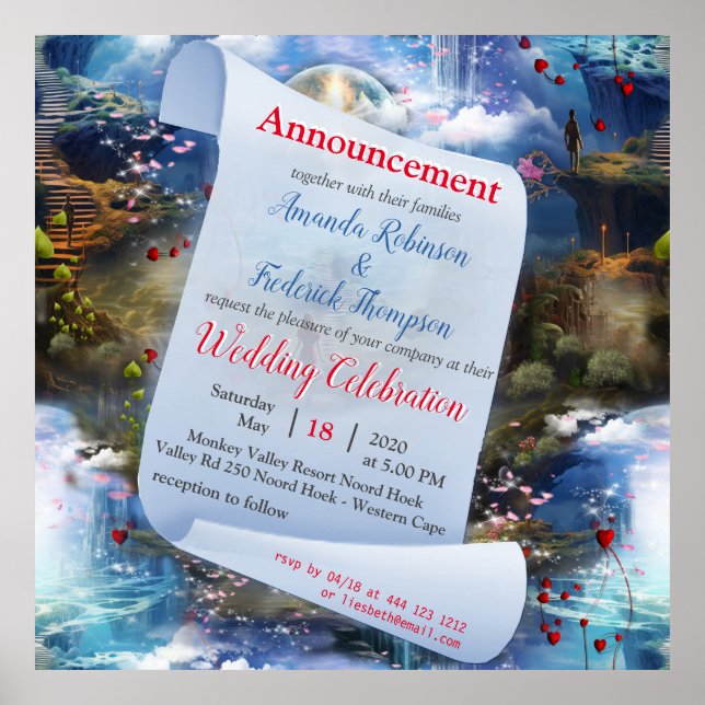 Poster Fantasy Realms of Magic Scenery designs (Frente)