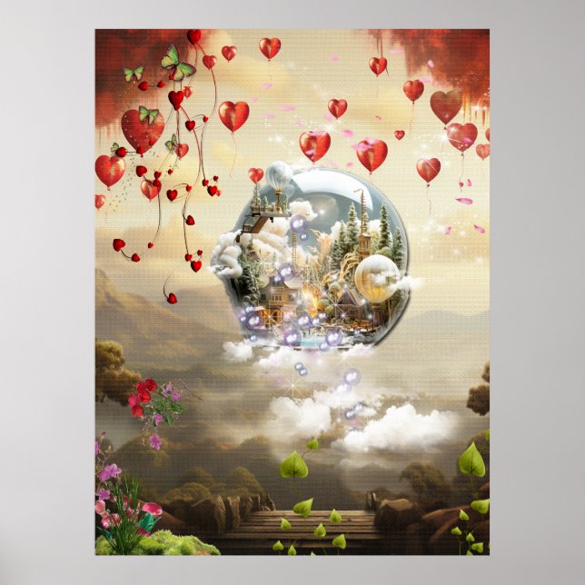 Poster Fantasy Realms of Magic Scenery designs (Frente)