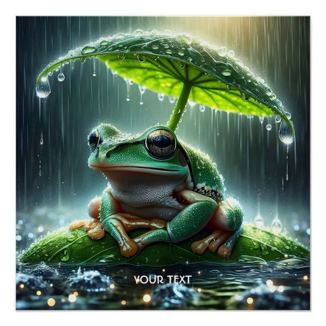 Pôster Fantasy Sapo Bonito Leaf Umbrella (Frente)