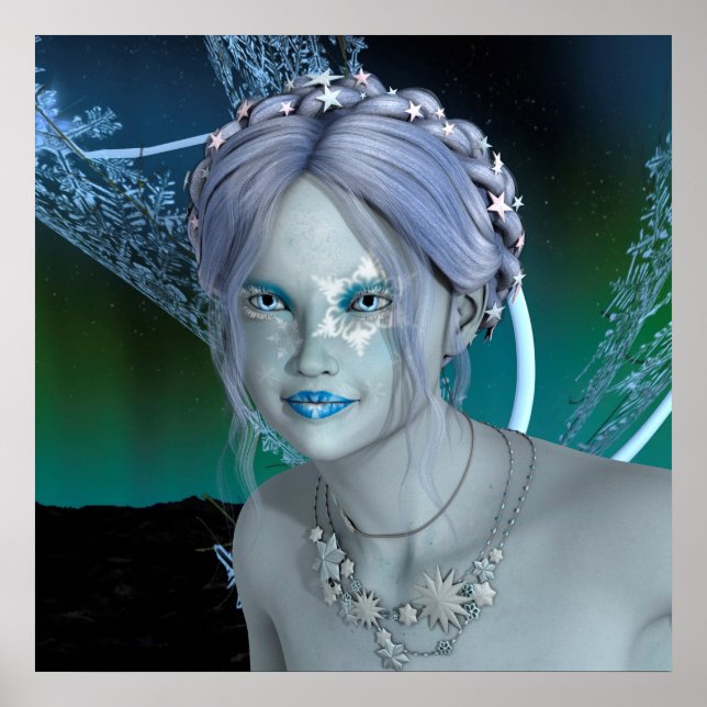 Pôster Fantasy Snow Fairy (Frente)