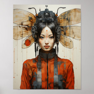 Poster Fantasy Wings Scifi Arte AI