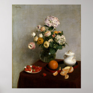 Poster Fantin-Latour - Flores E Frutas