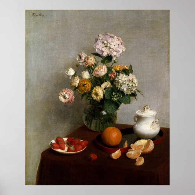 Poster Fantin-Latour - Flores E Frutas (Frente)