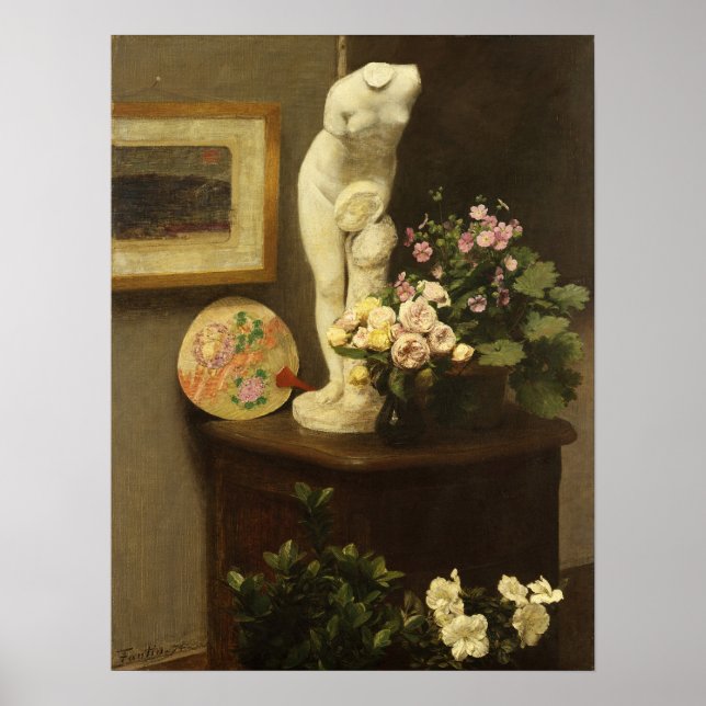 Poster Fantin-Latour - Flores E Objetos Diversos (Frente)