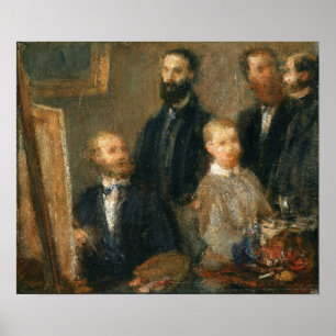Poster Fantin-Latour - Manet Em Seu Estúdio