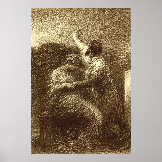 Poster Fantin-Latour - O Mago Baltazar E Fatime (Frente)