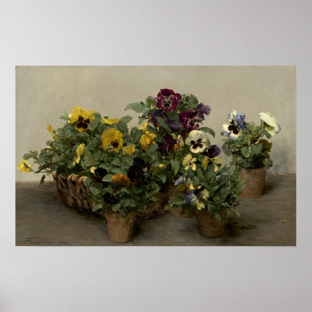 Poster Fantin-Latour - Pansies (Frente)