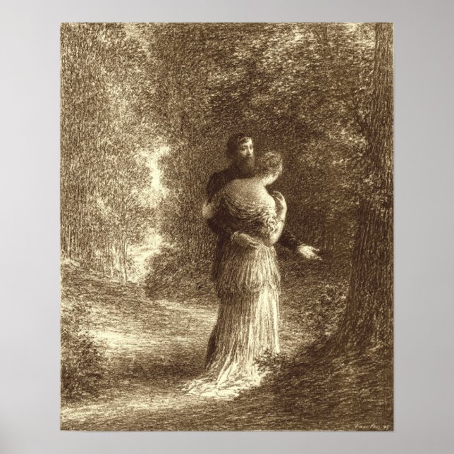 Poster Fantin-Latour - Poemas De Amor Por Brahms (Frente)