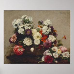 Poster Fantin-Latour - Still Life With Flowers