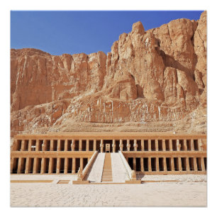 Pôster Faraó do Antigo Egito Templo deir el bahri Dinasti