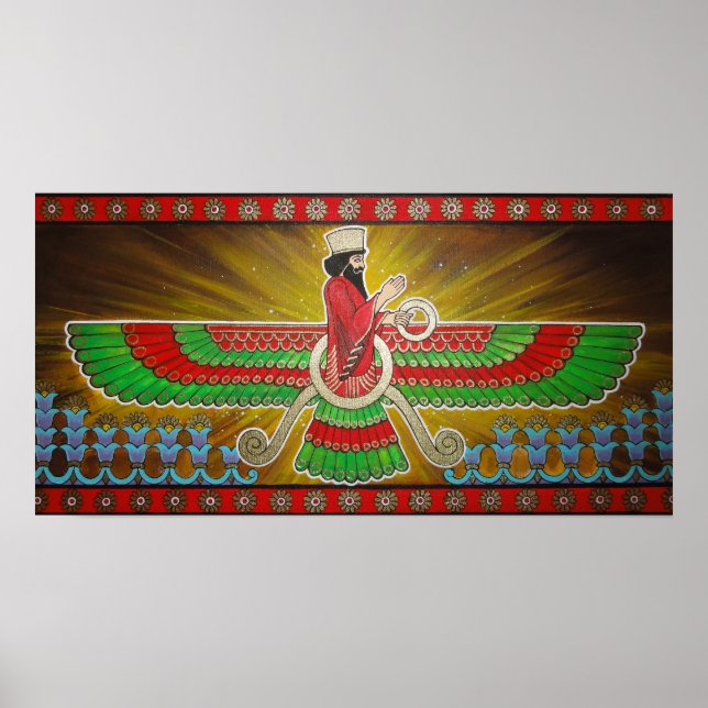 Poster Faravahar Painting (Frente)