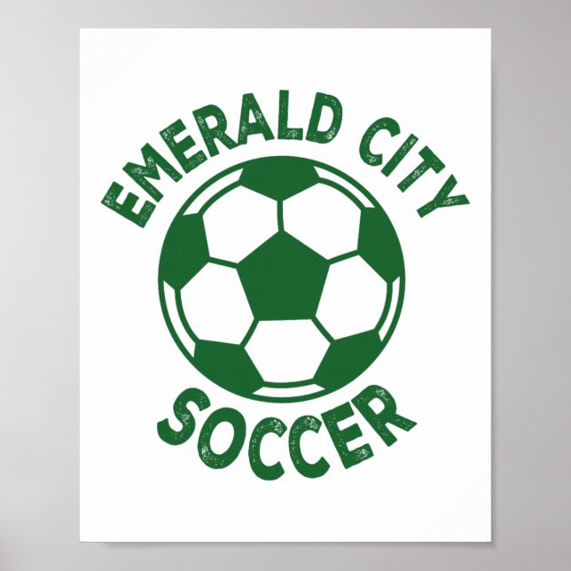 Poster Fardo de Futebol do Wizard Of Oz Cidade Esmeralda  (Frente)