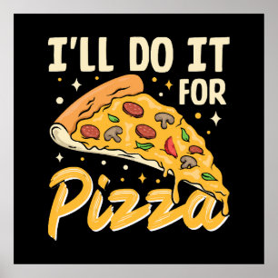 Poster Farei por Pizza