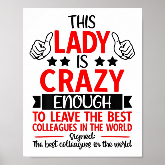 Poster Farewell Coworker Leaving Job, Coworker Going Away (Frente)