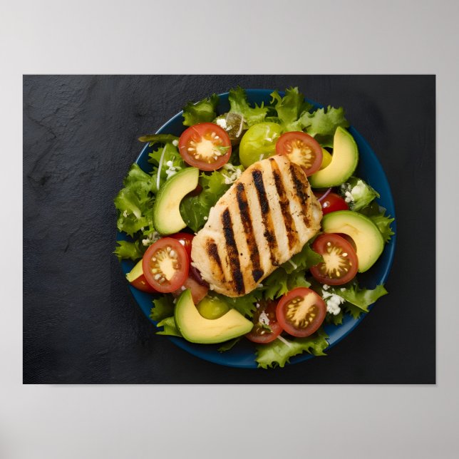 Poster Farinha de dieta saudável deliciosa (Frente)