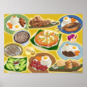 Poster Farinhas Filipinas / Comida de conforto Pinoy
