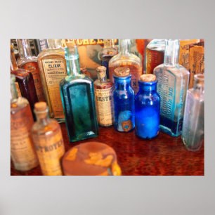 Pôster Farmacêutico - armário de medicina