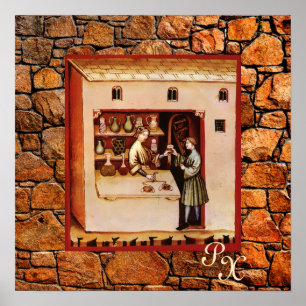 Pôster FARMACIA ANTIQUICA,Farmacêutico,Medicamento,Drugst