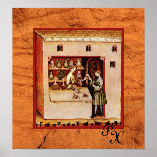 Pôster FARMACIA ANTIQUICA, Farmacêutico, Medicamento, F