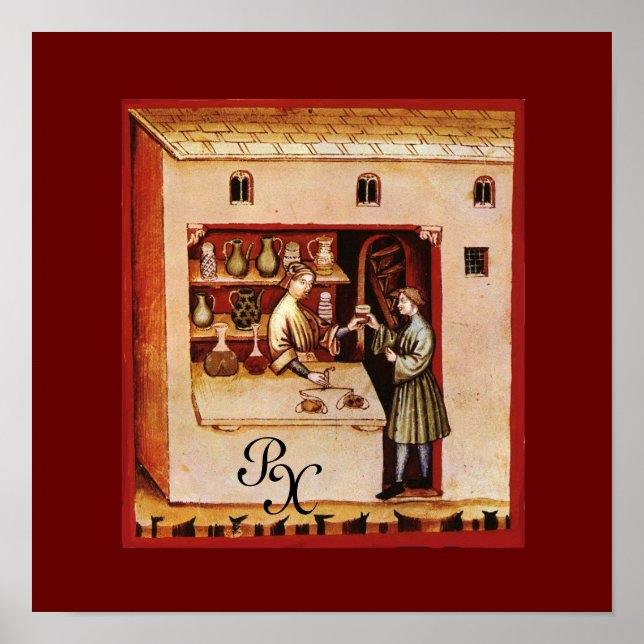 Pôster FARMACIA ANTIQUICA, Farmacêutico, Medicamento, Fár (Frente)
