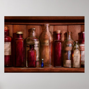 Pôster Farmácia - dos antiácidos aos anti-sépticos