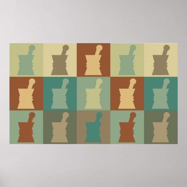 Pôster Farmacologia Pop Art (Frente)