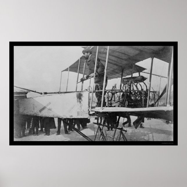 Pôster Farman ganha Prêmio Deutsch-Archdeacon 1908 (Frente)
