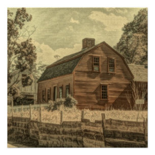 Pôster Farmhouse Chic Barn Russo do País Ocidental