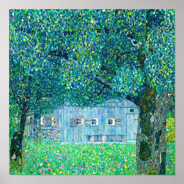 Poster Farmhouse Gustav Klimt na Alta Áustria (Frente)