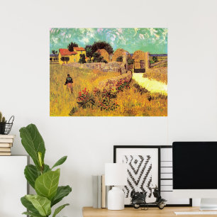 Poster Farmhouse in Provence por Vincent van Gogh