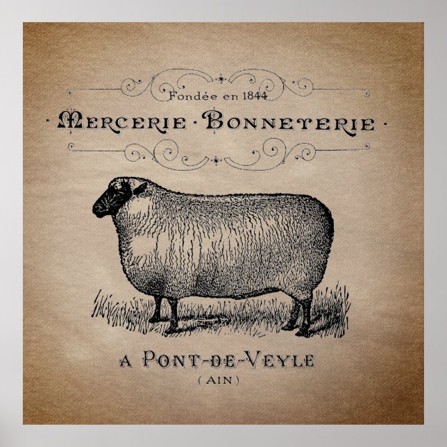 Poster Farmhouse Russo de Tipografia Nacional de Ovinos (Frente)