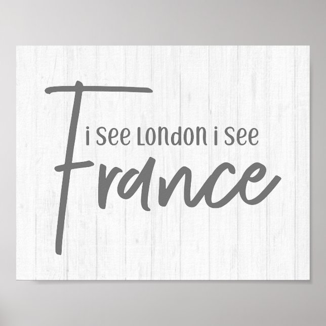 Poster Farmhouse Russo Eu Vejo Londres Eu Vejo A França M (Frente)