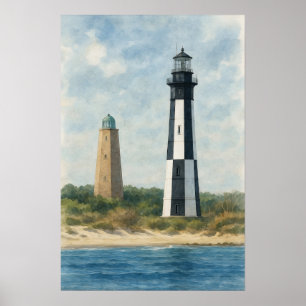 Poster Faróis de Cape Henry