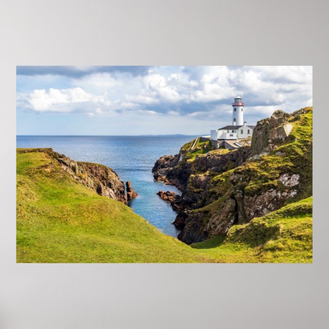 Poster Faróis | Fanad Head Lighthouse Irlanda (Frente)