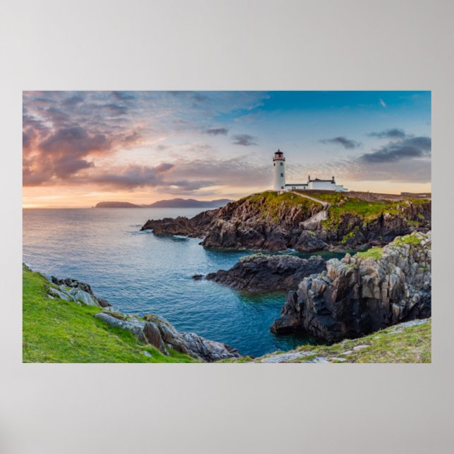 Poster Faróis | Fanad Head Lighthouse Irlanda (Frente)